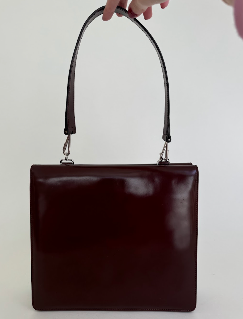 Gucci Tom Ford Horsebit Shoulder Bag/Clutch Burgundy