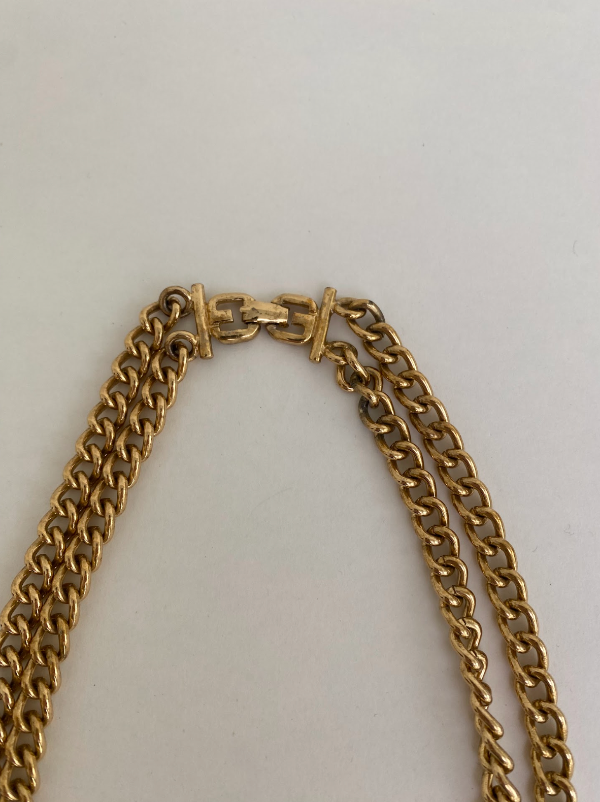 Givenchy Vintage Double Chain Necklace