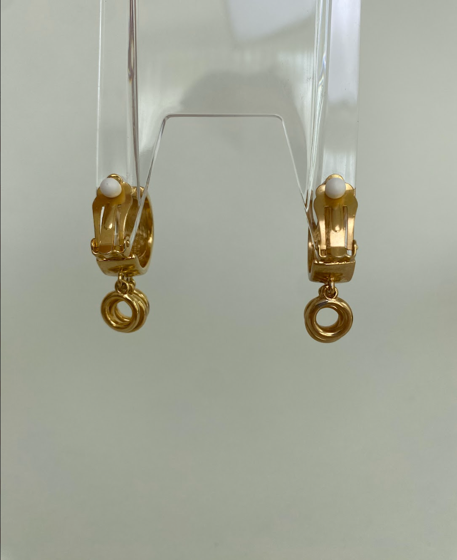 Givenchy Vintage Hoop Huggie Earrings