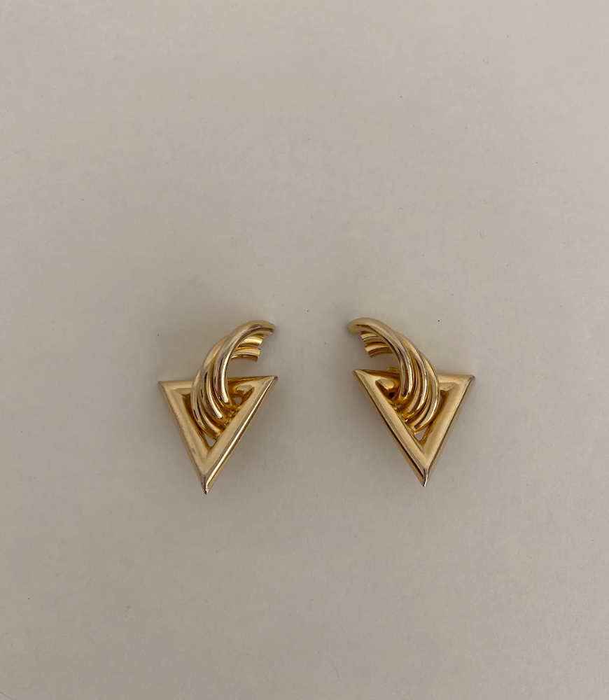 Givenchy Triangular Clip-On Earrings