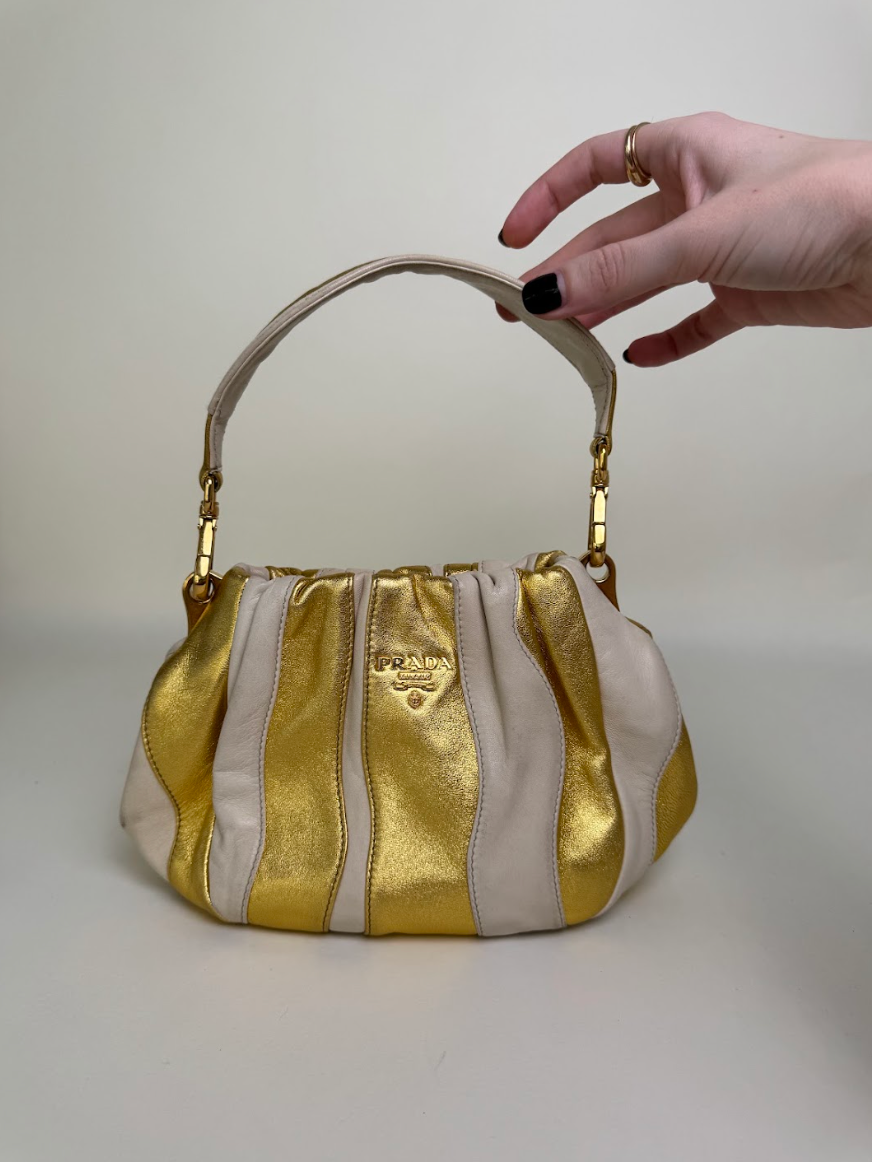 Prada Metallic Nappa Mini Handbag