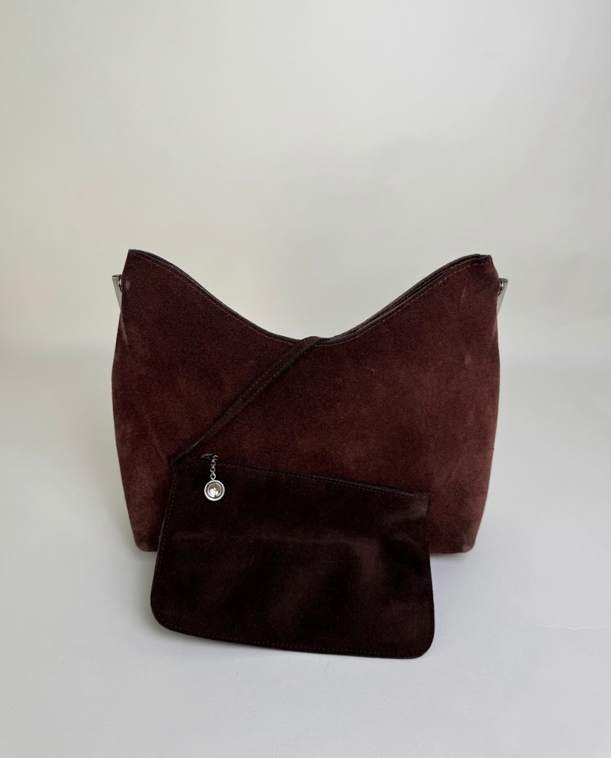 Gucci Brown Suede Shoulder Bag