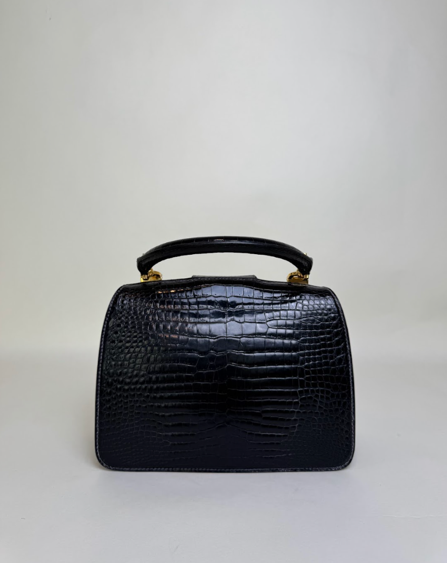 Gucci Vintage Crocodile Handbag Rare