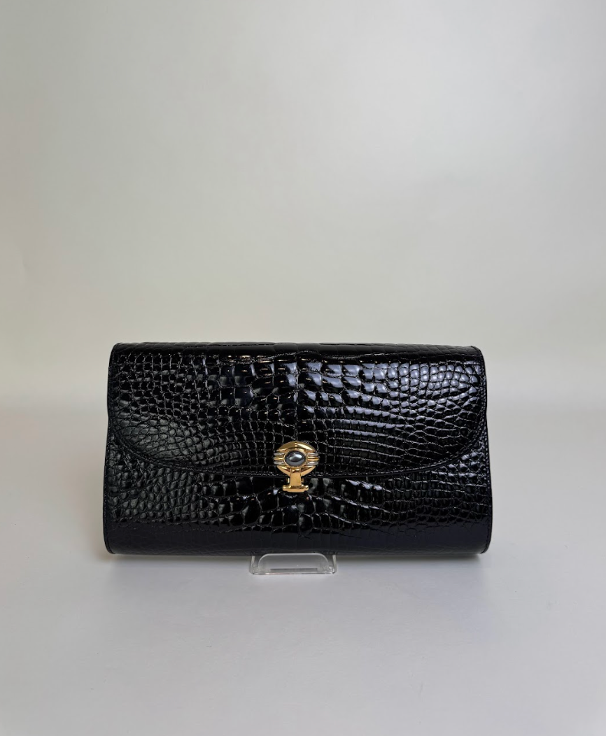 Gucci Vintage Crocodile Clutch Rare