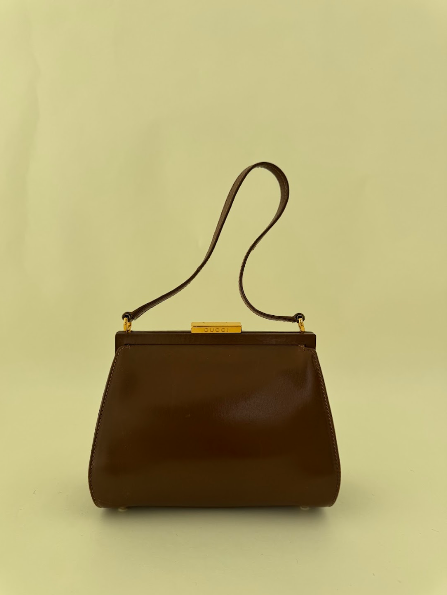 Gucci Leather Handbag Carmel