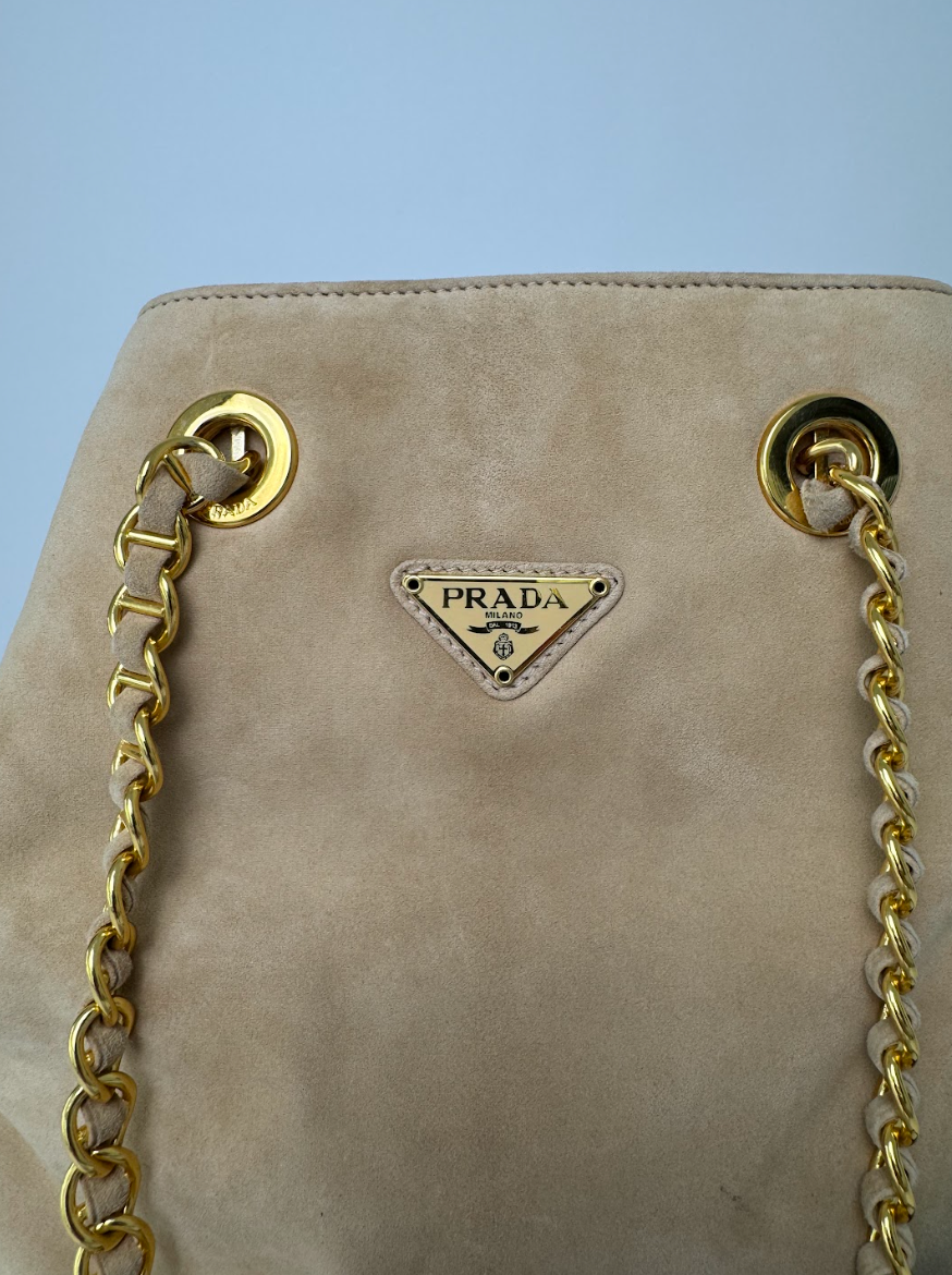 Prada Suede Bucket Bag