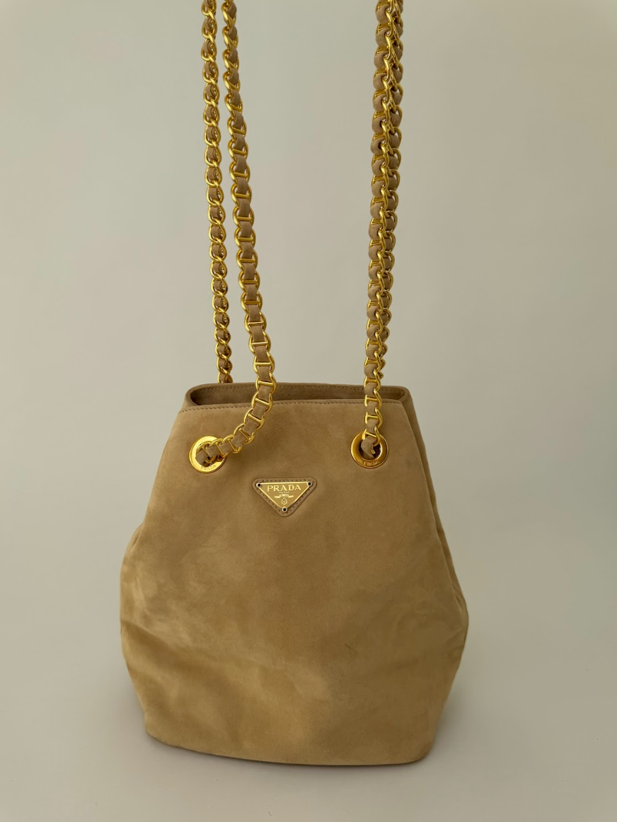 Prada Suede Bucket Bag