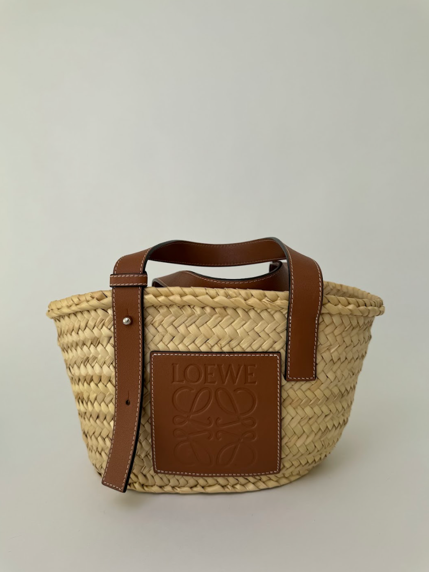 Loewe Raffia Basket Small