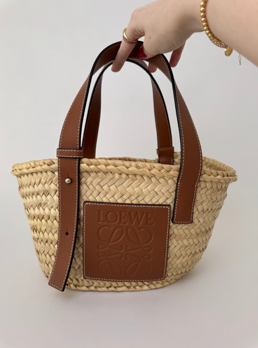 Loewe Raffia Basket Small