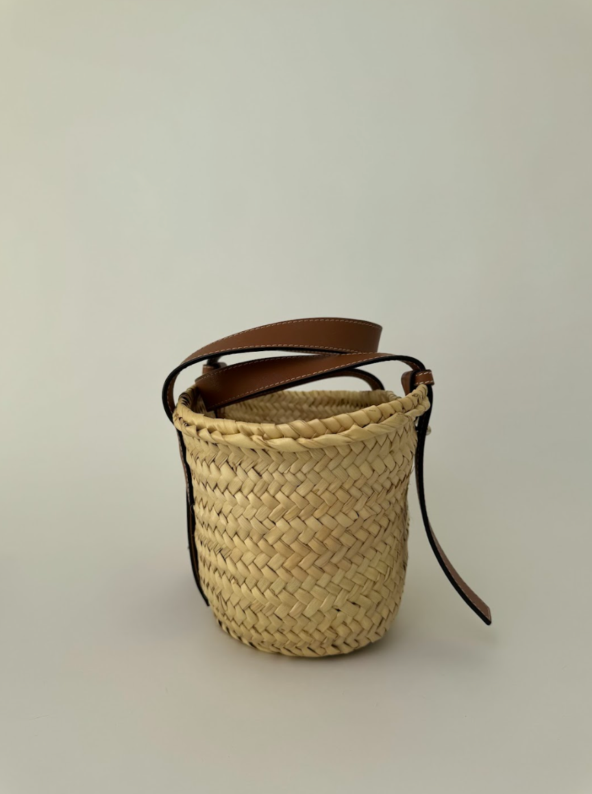 Loewe Raffia Basket Small