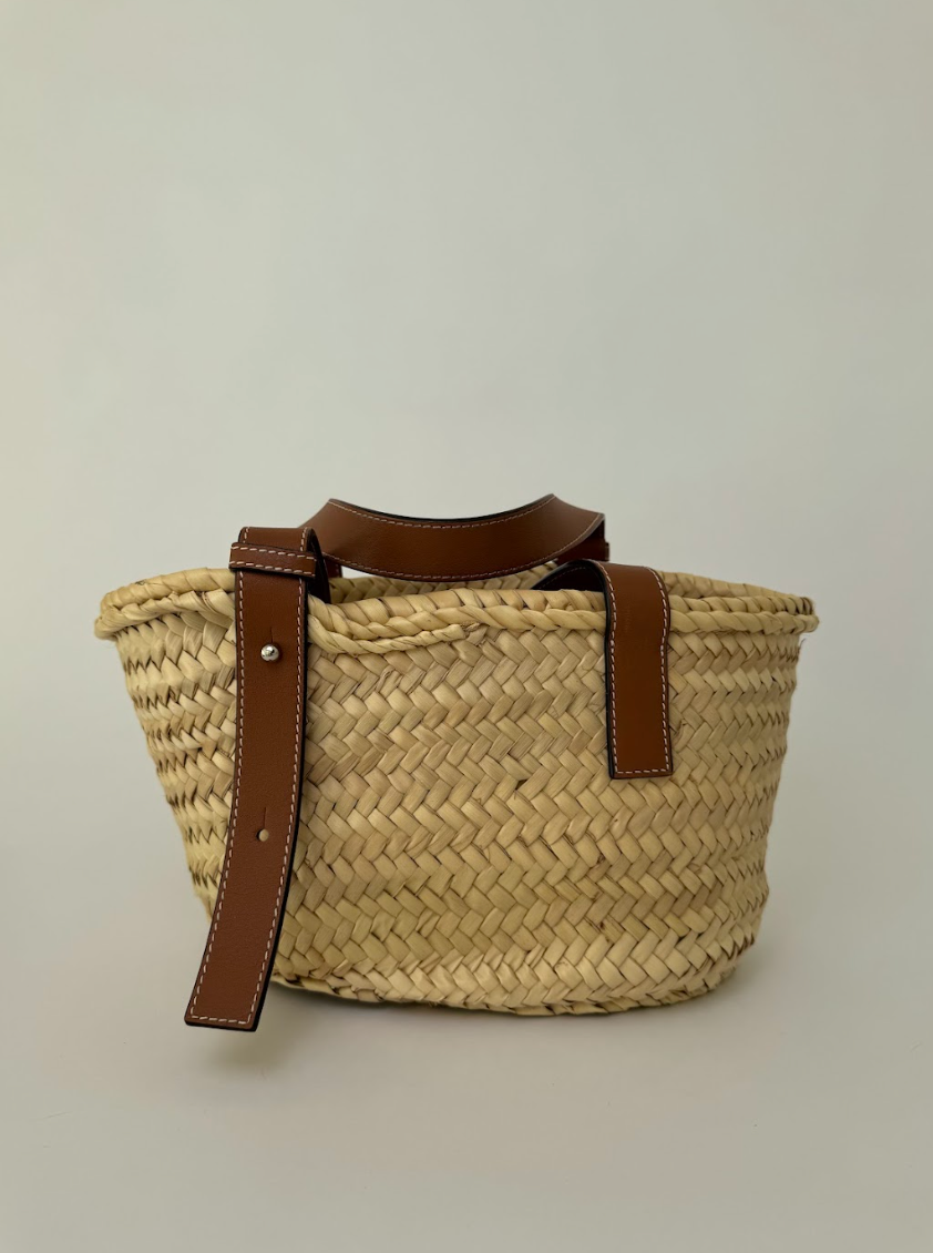 Loewe Raffia Basket Small