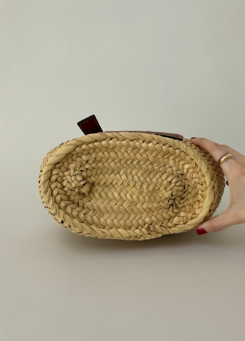 Loewe Raffia Basket Small