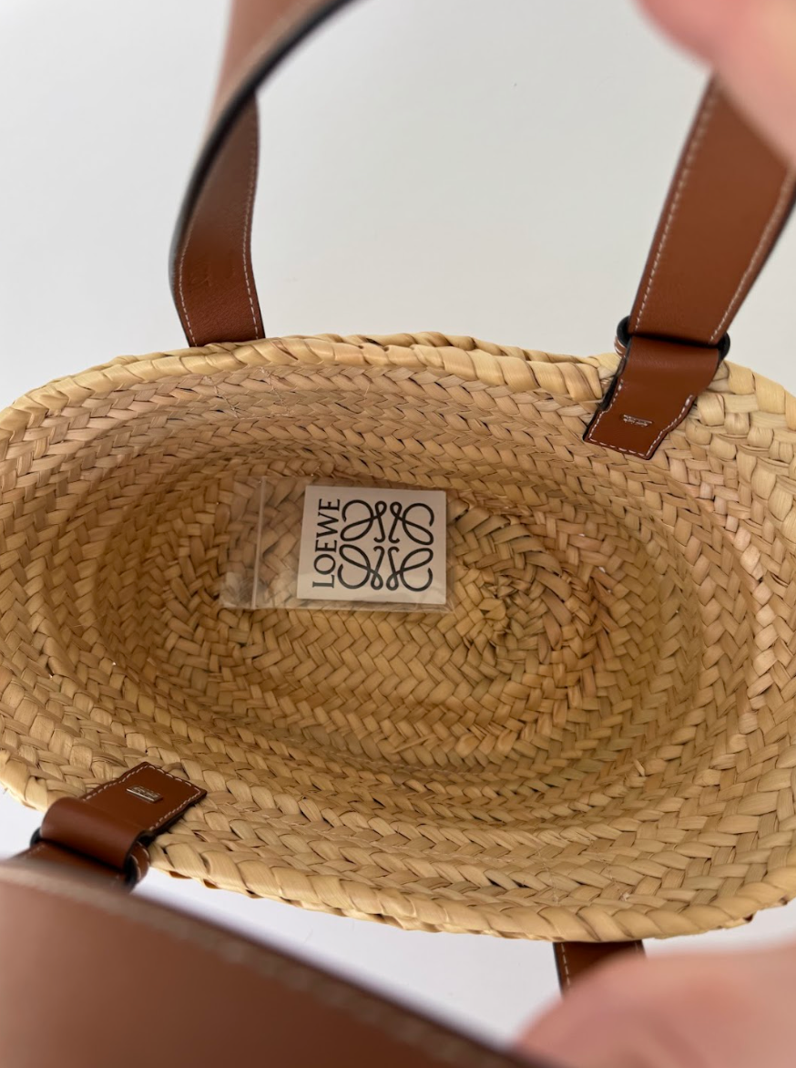 Loewe Raffia Basket Small