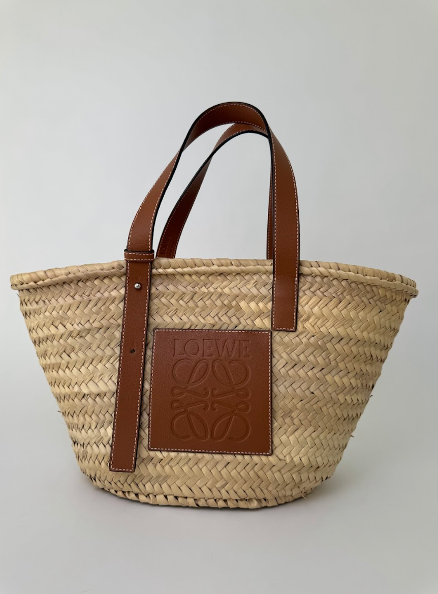 Loewe Raffia Basket Large