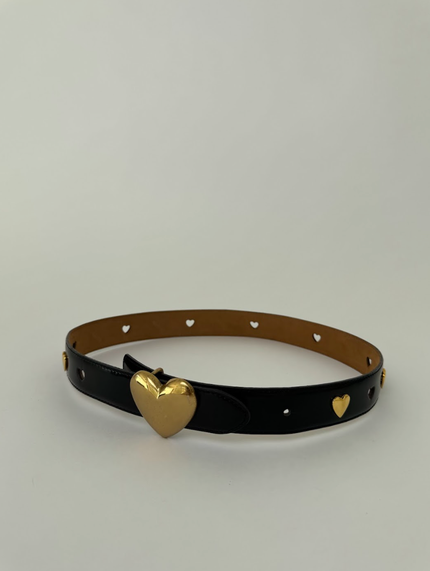 Moschino 80's Heart Belt XS-Small