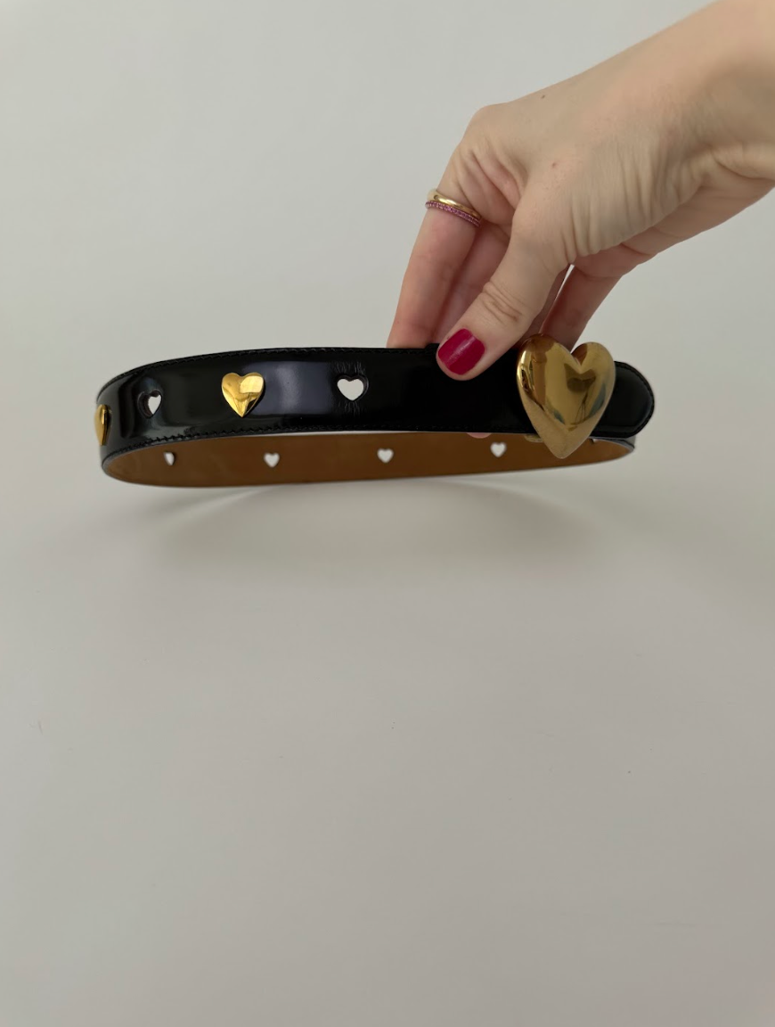 Moschino 80's Heart Belt XS-Small