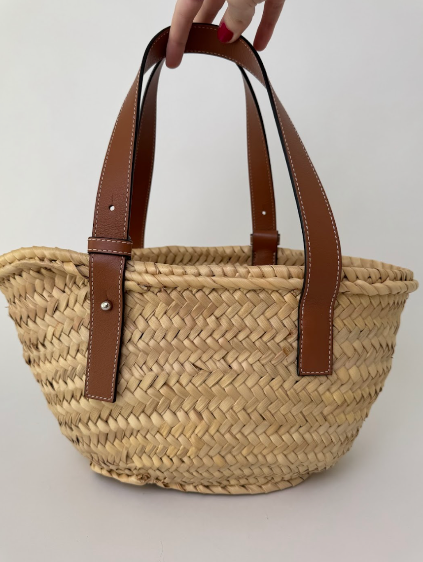 Loewe Raffia Basket Medium