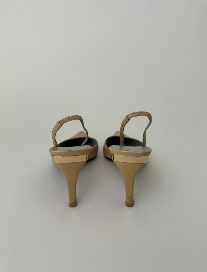 Gucci Leather Slingback Heels 8