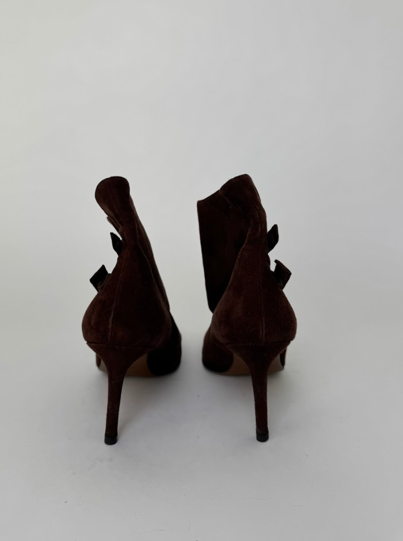 Dior Brown Suede Ankle Boots 38.5