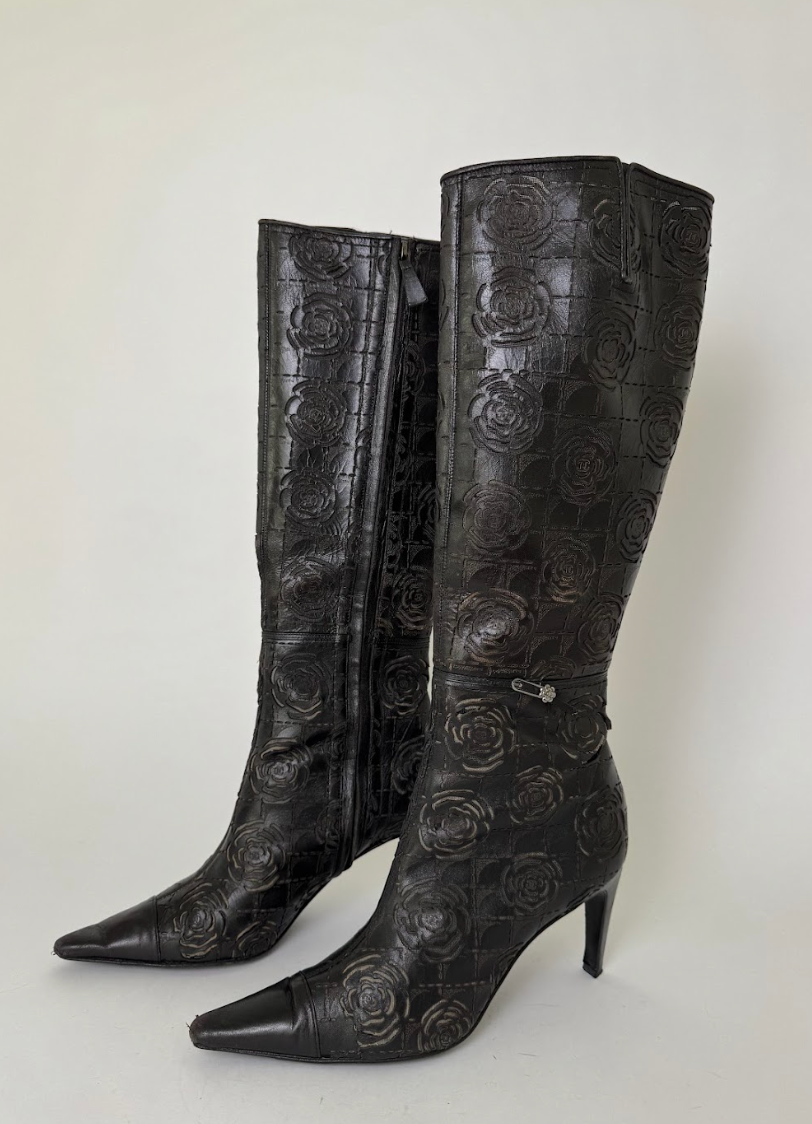 Chanel Camelia Boots 36.5