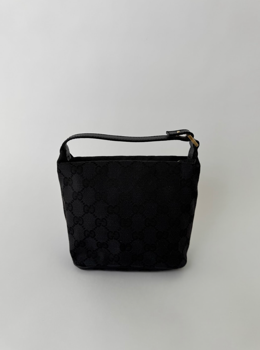 Gucci GG Canvas Black Mini Handbag