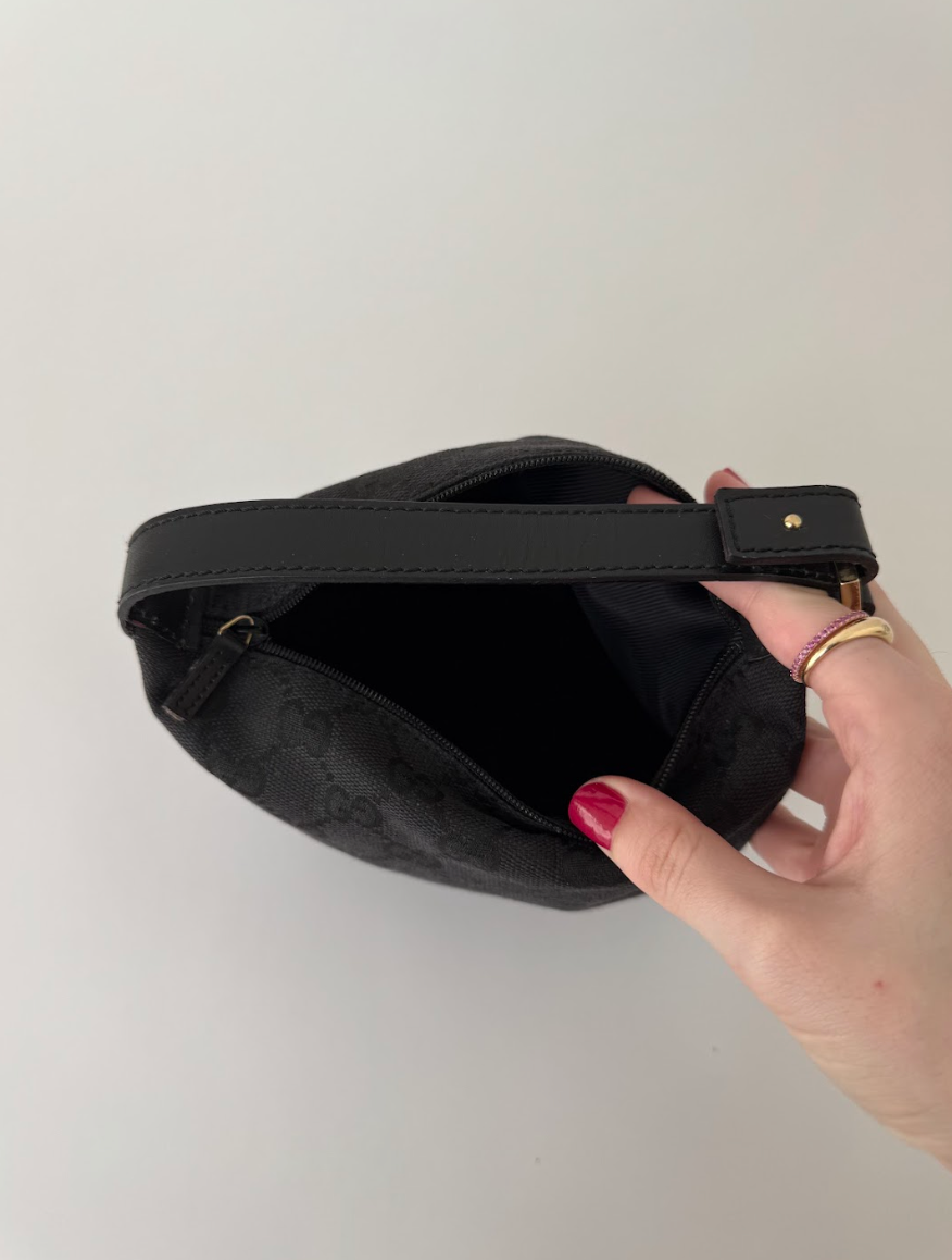 Gucci GG Canvas Black Mini Handbag