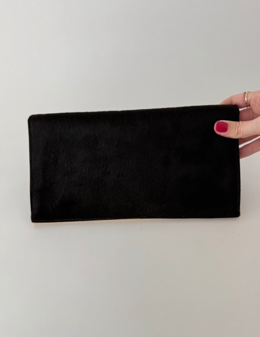 Gucci Tom Ford Brown Pony Hair Clutch