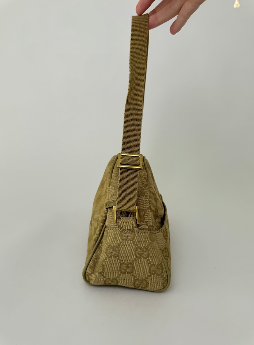 Gucci GG Neutral Half Moon Shoulder Bag