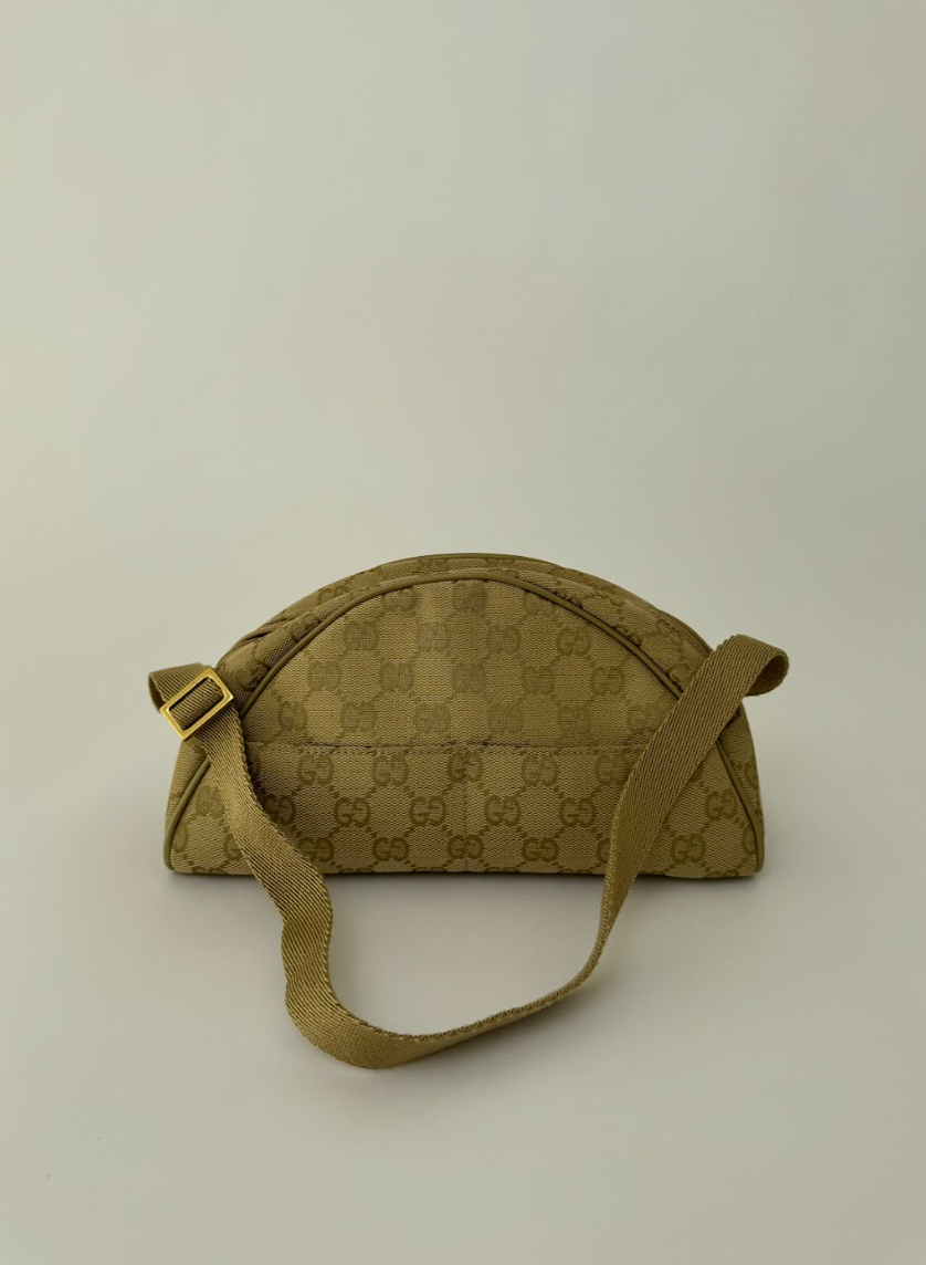 Gucci GG Neutral Half Moon Shoulder Bag