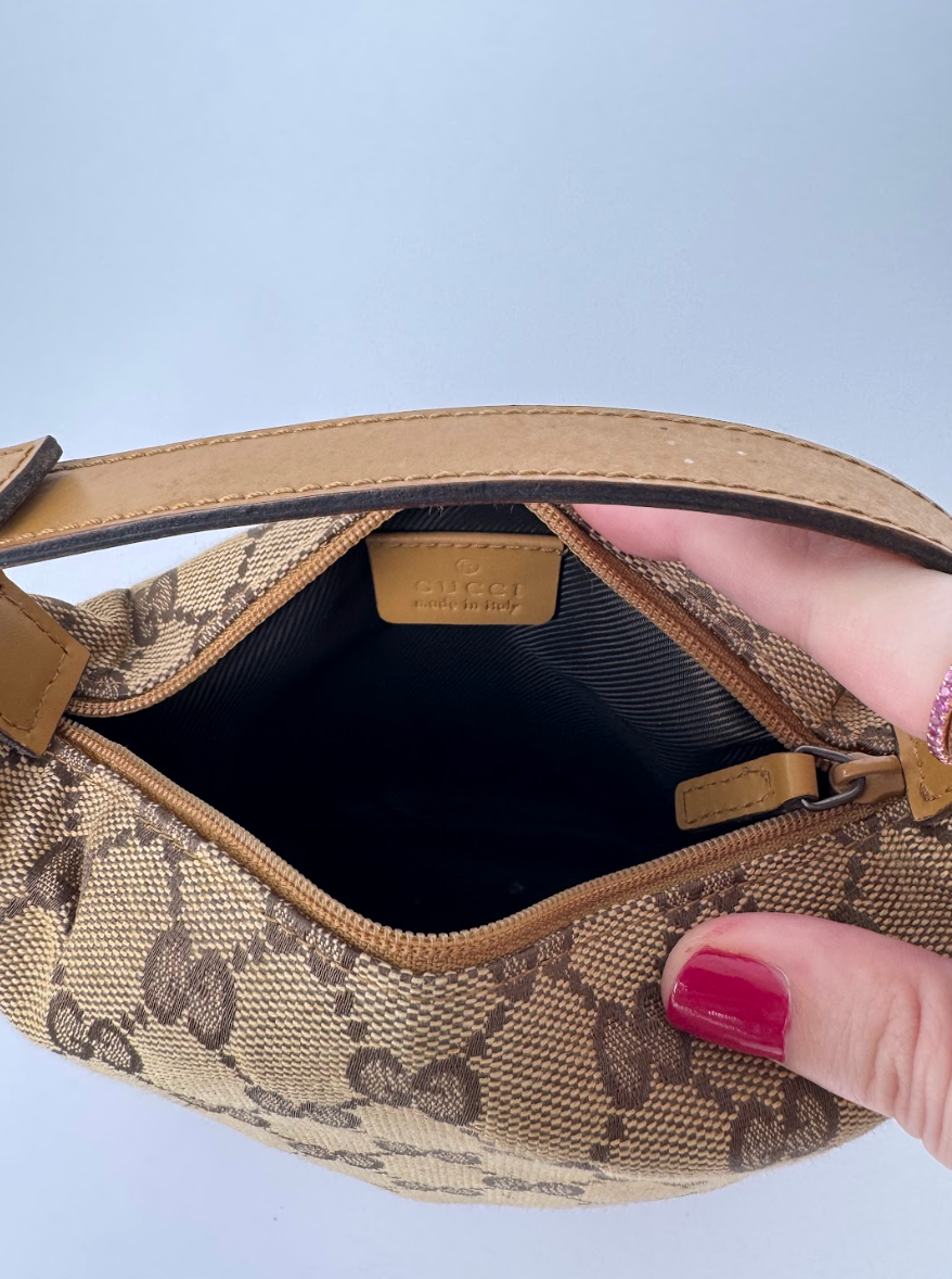 Gucci GG Neutral Canvas Mini Handbag