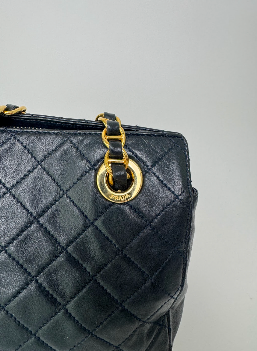 Prada Quilted Black Shoulder Bag