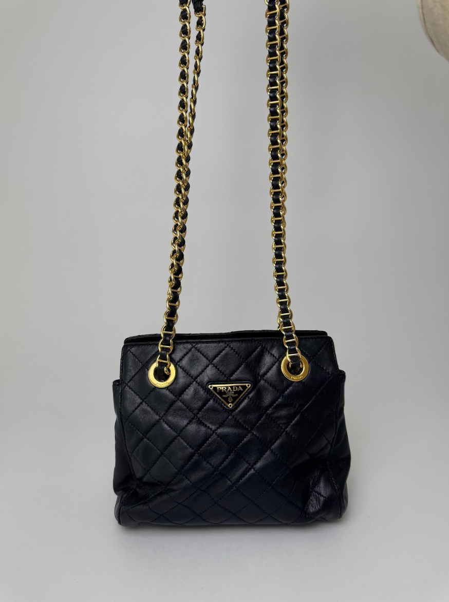 Prada Quilted Black Shoulder Bag