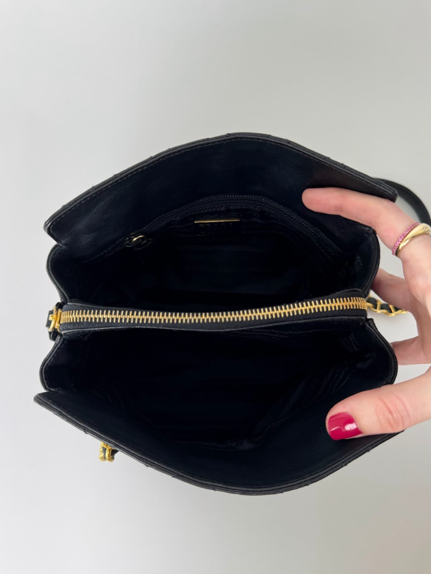 Prada Quilted Black Shoulder Bag