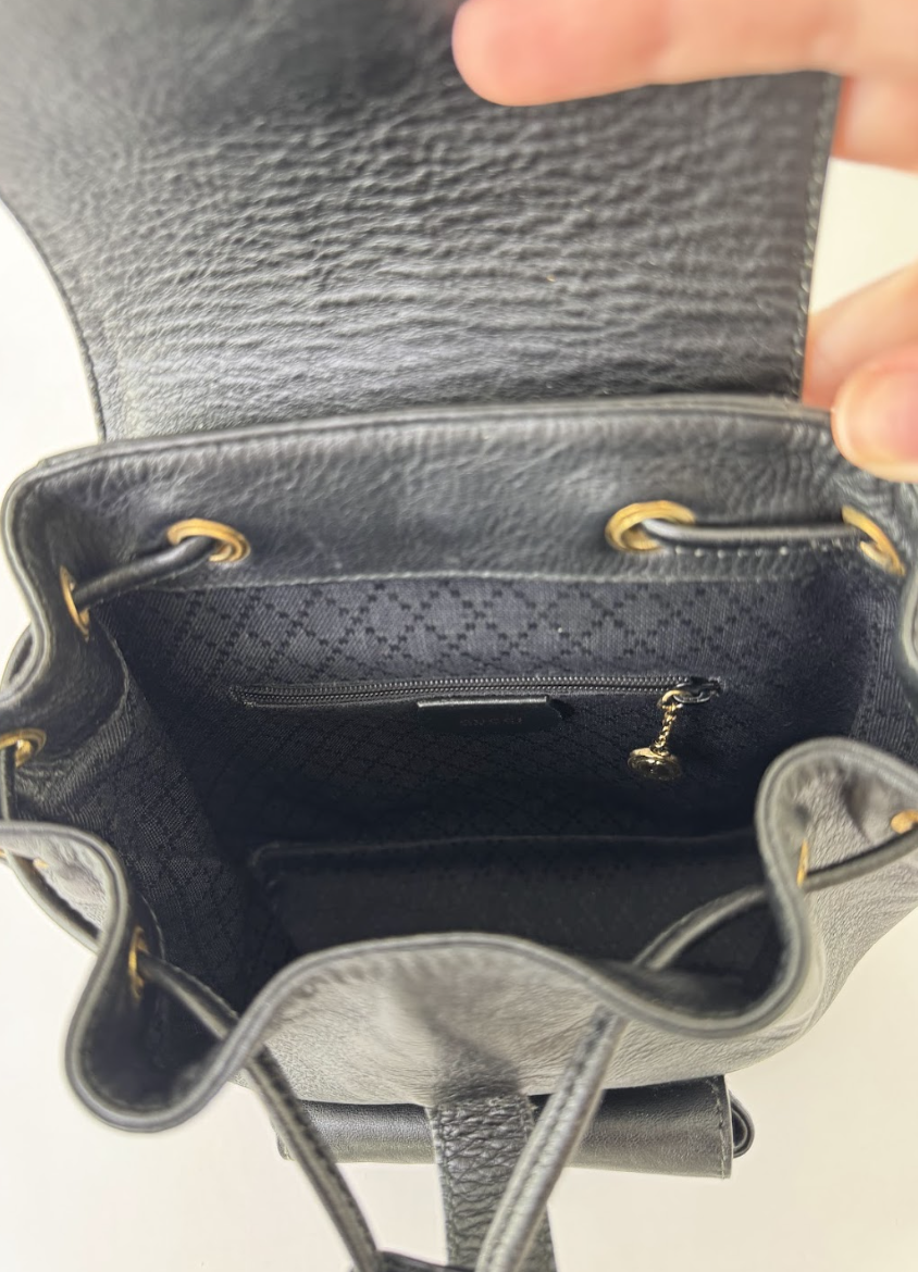 Gucci Bamboo Leather Backpack