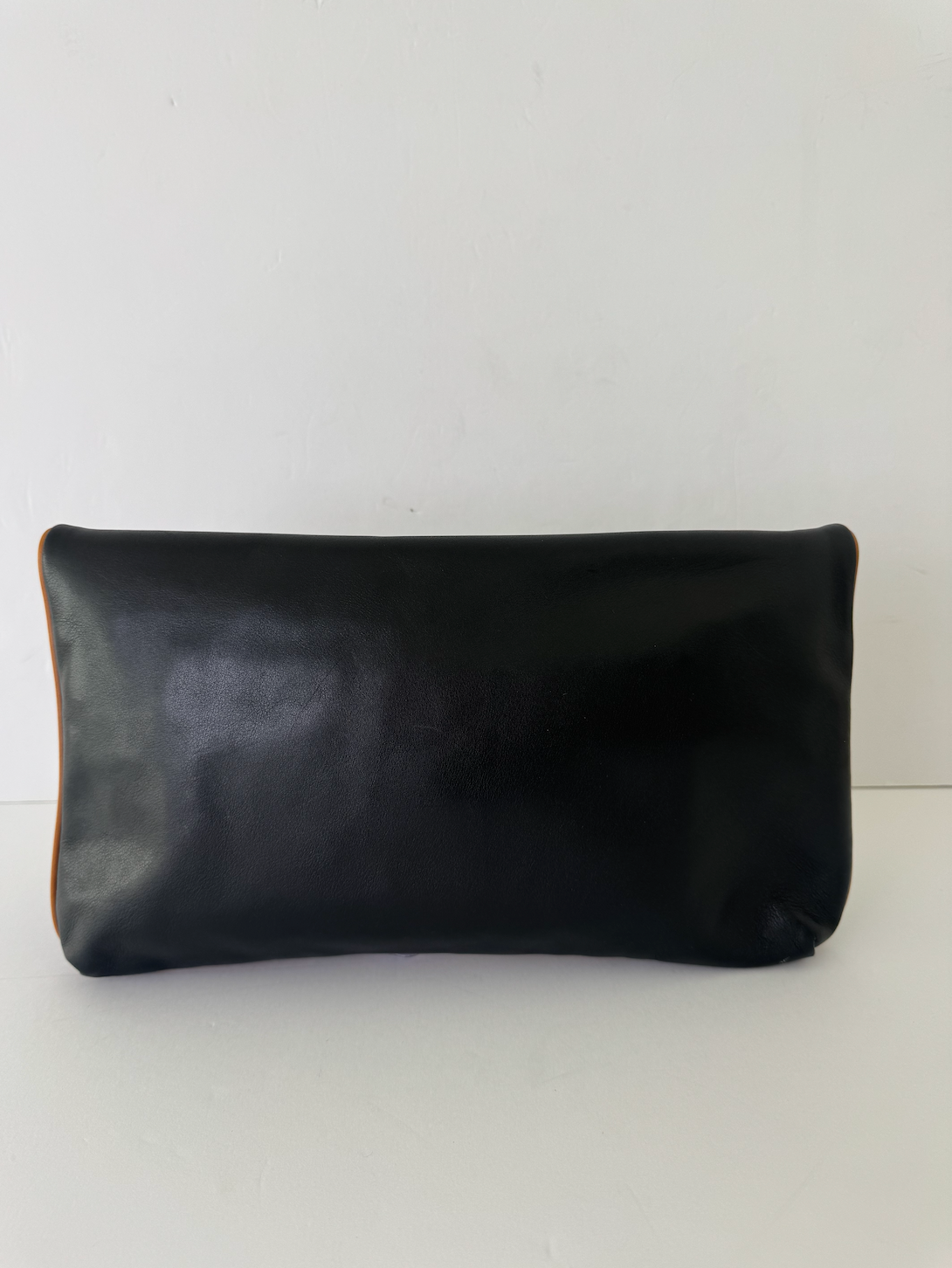 Celine Black Triomphe Clutch