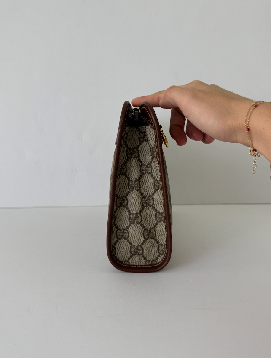 Gucci Monogram Canvas Clutch