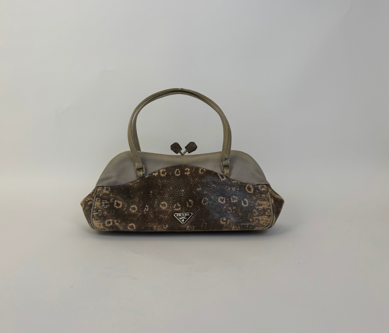 Prada Python Satin Handbag