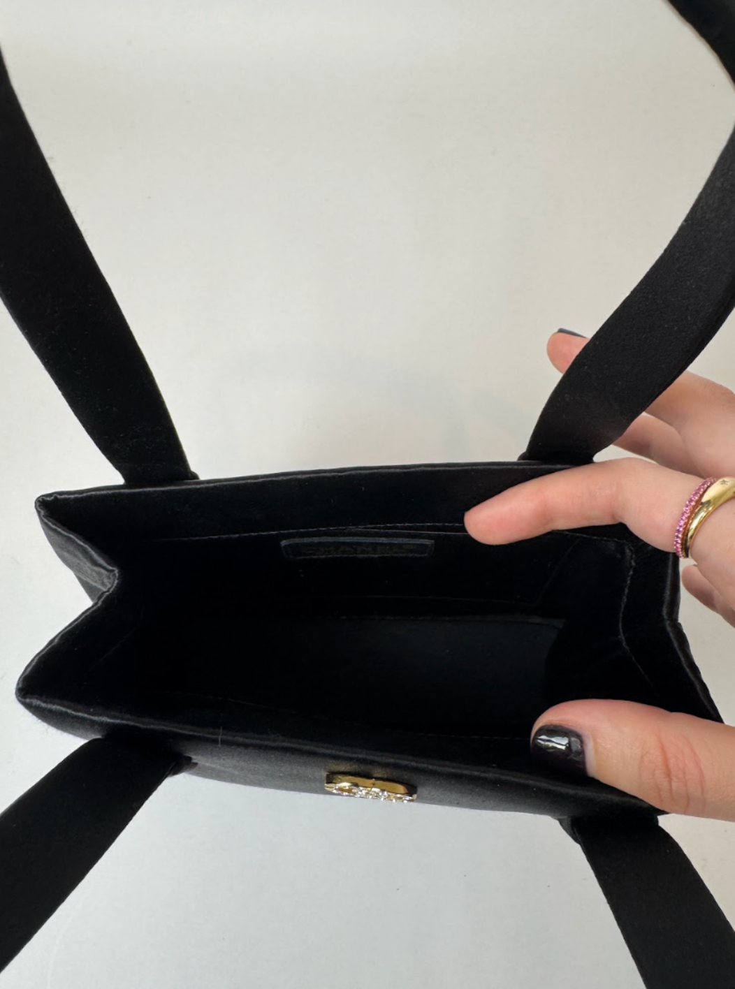 Chanel Vintage Evening Handbag Satin