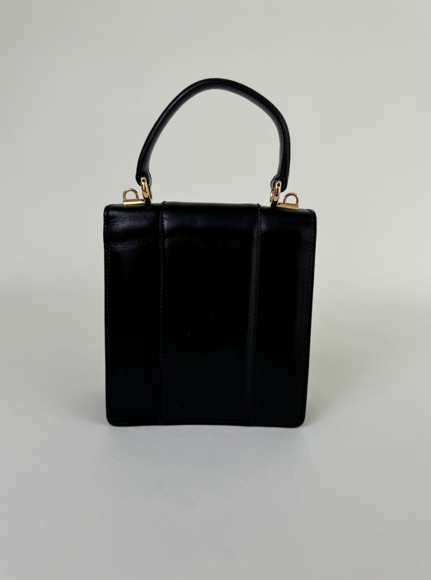 Gucci Black Leather Handbag