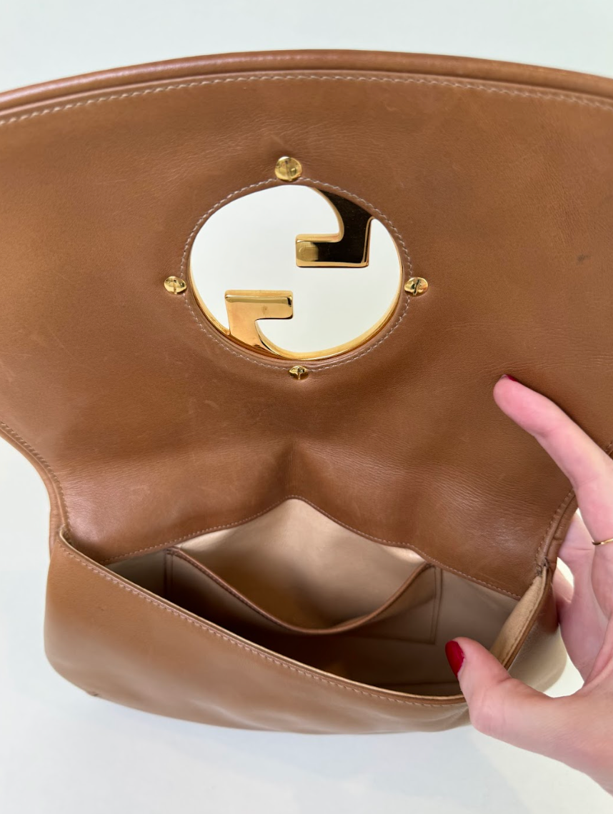 Gucci Brown Leather Clutch